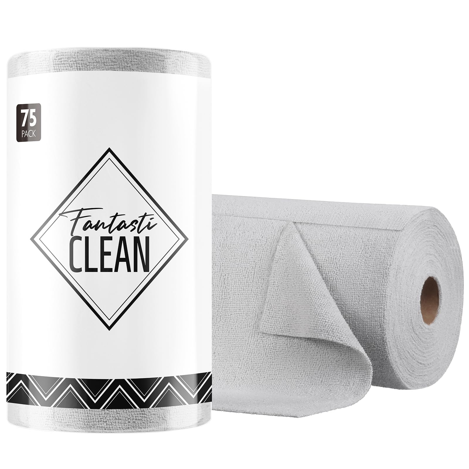 Microfiber Cleaning Cloth Roll (75 Count)
