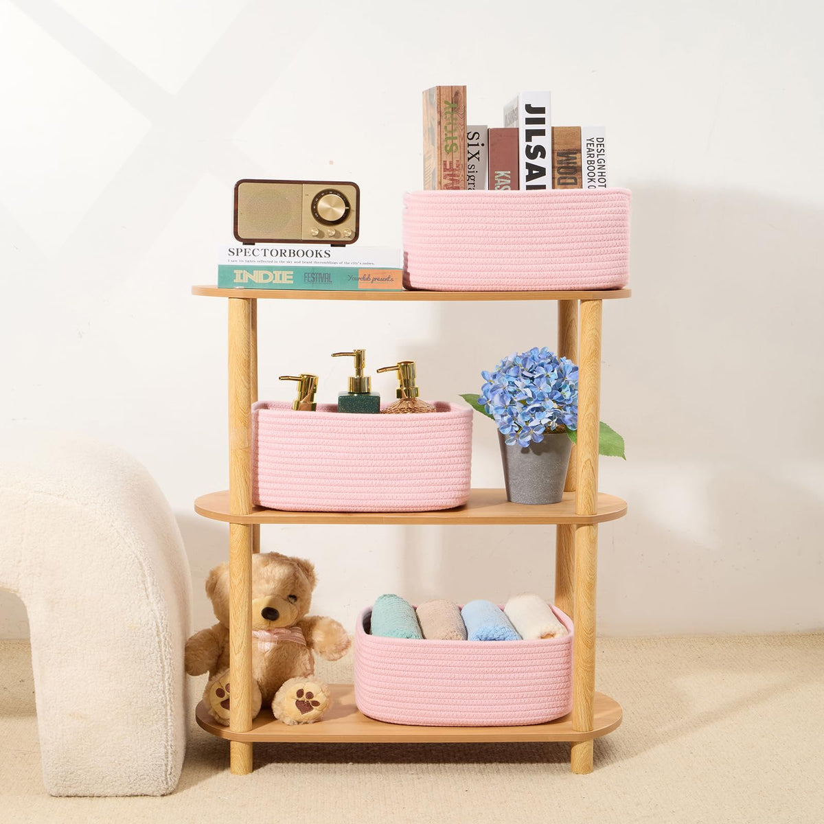 Small Storage Baskets for Organizing (3 Count)