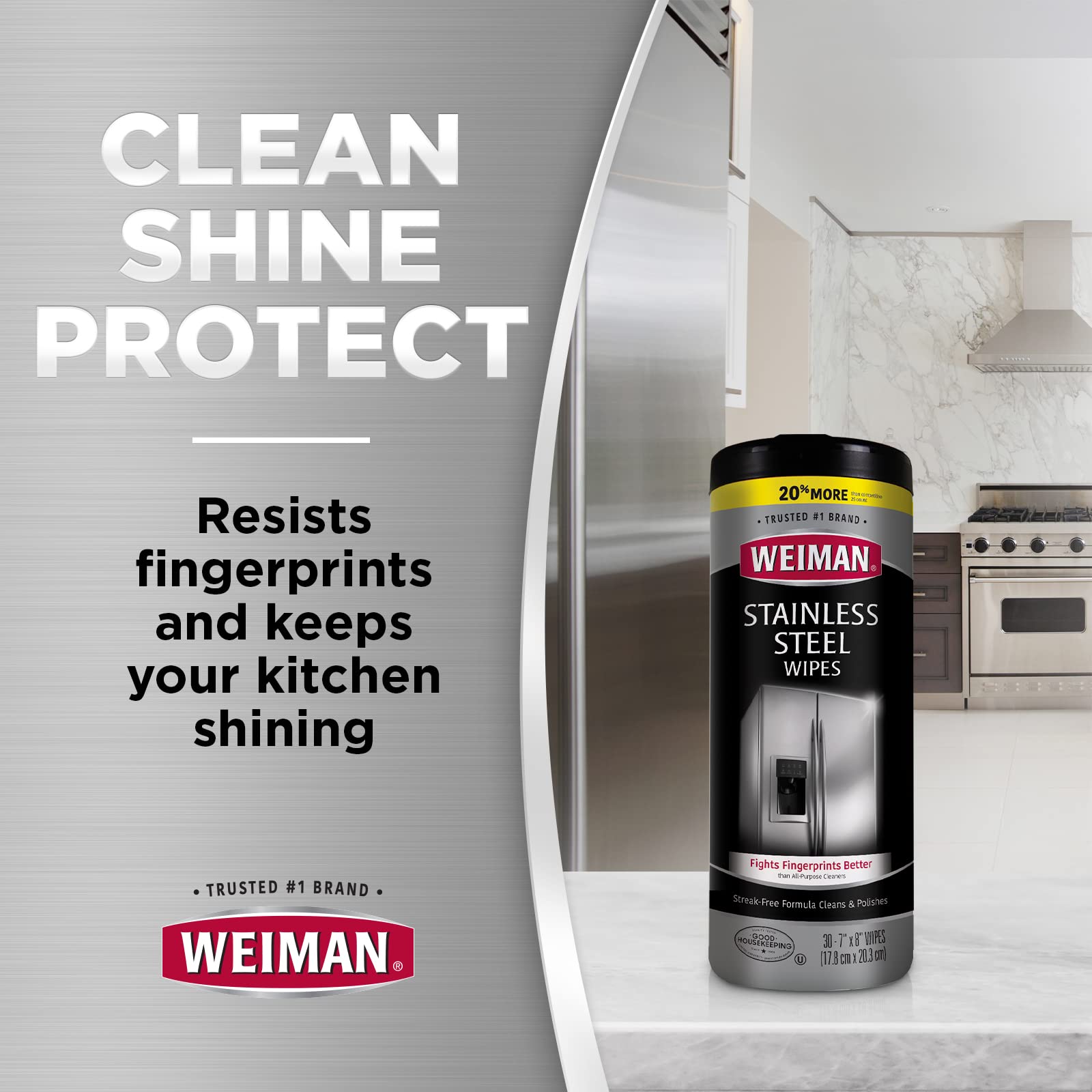 Stainless Steel Cleaner Wipes (120 Count)