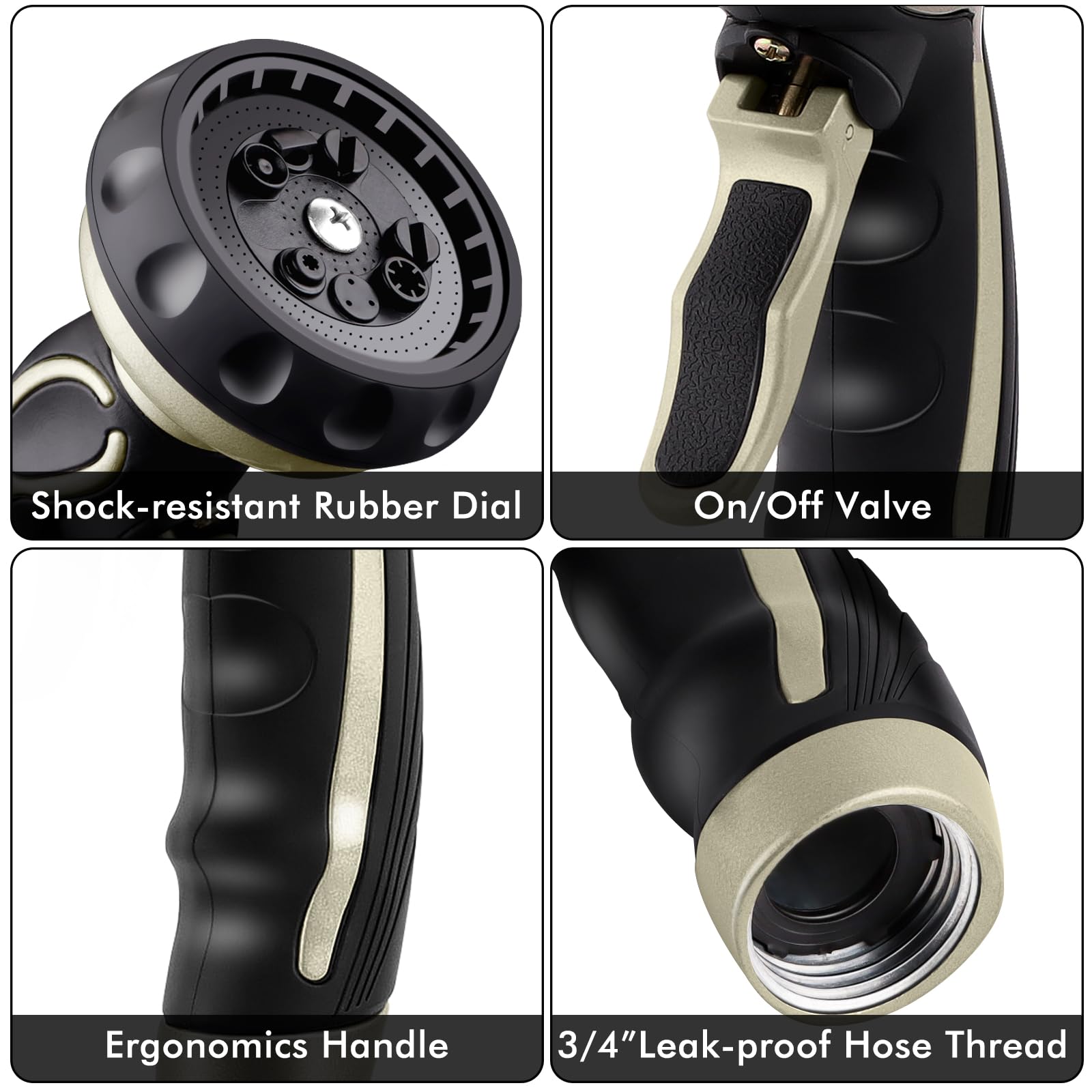 Hose Nozzle with Easy Self