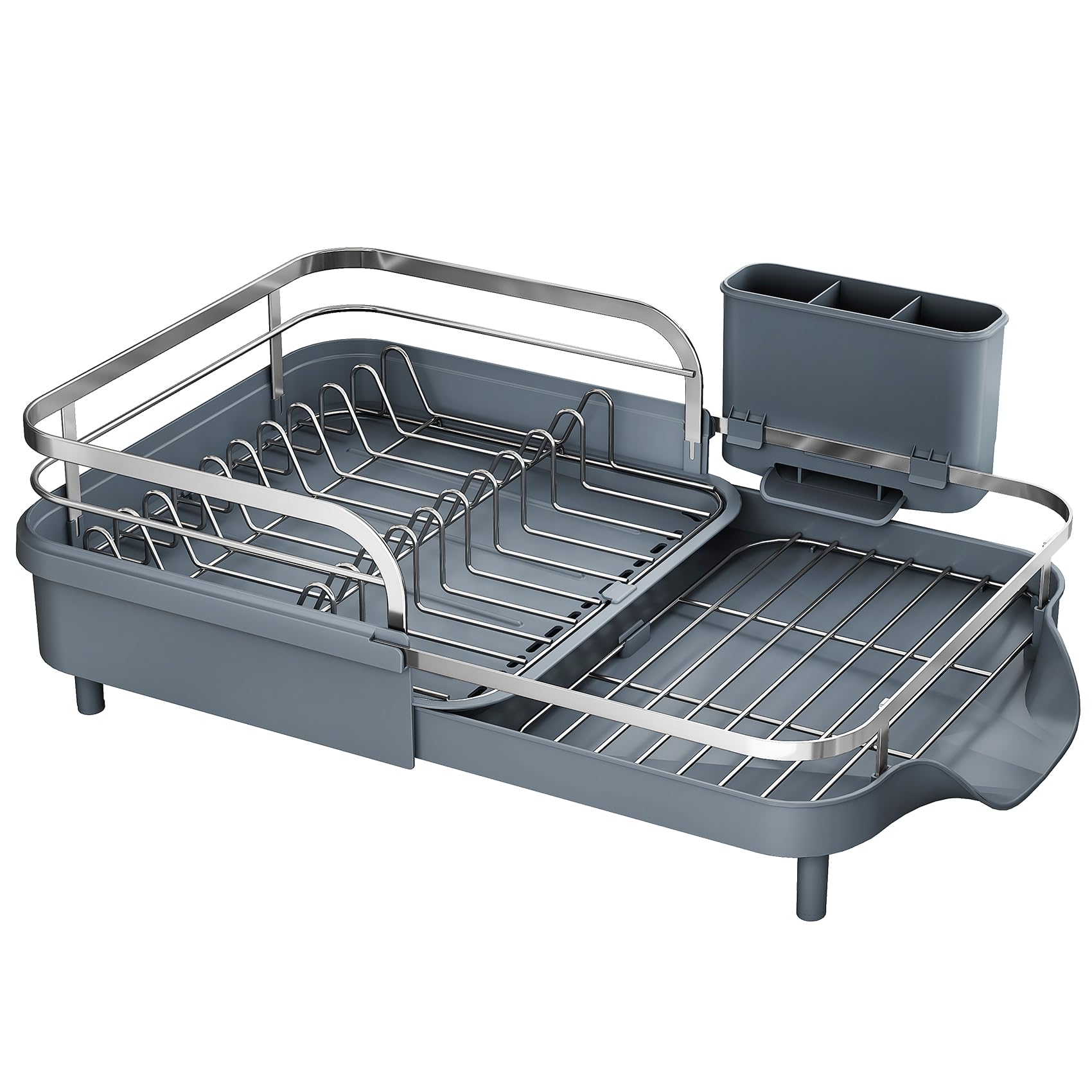 Expandable Dish Drying Rack for Small Kitchen Counter