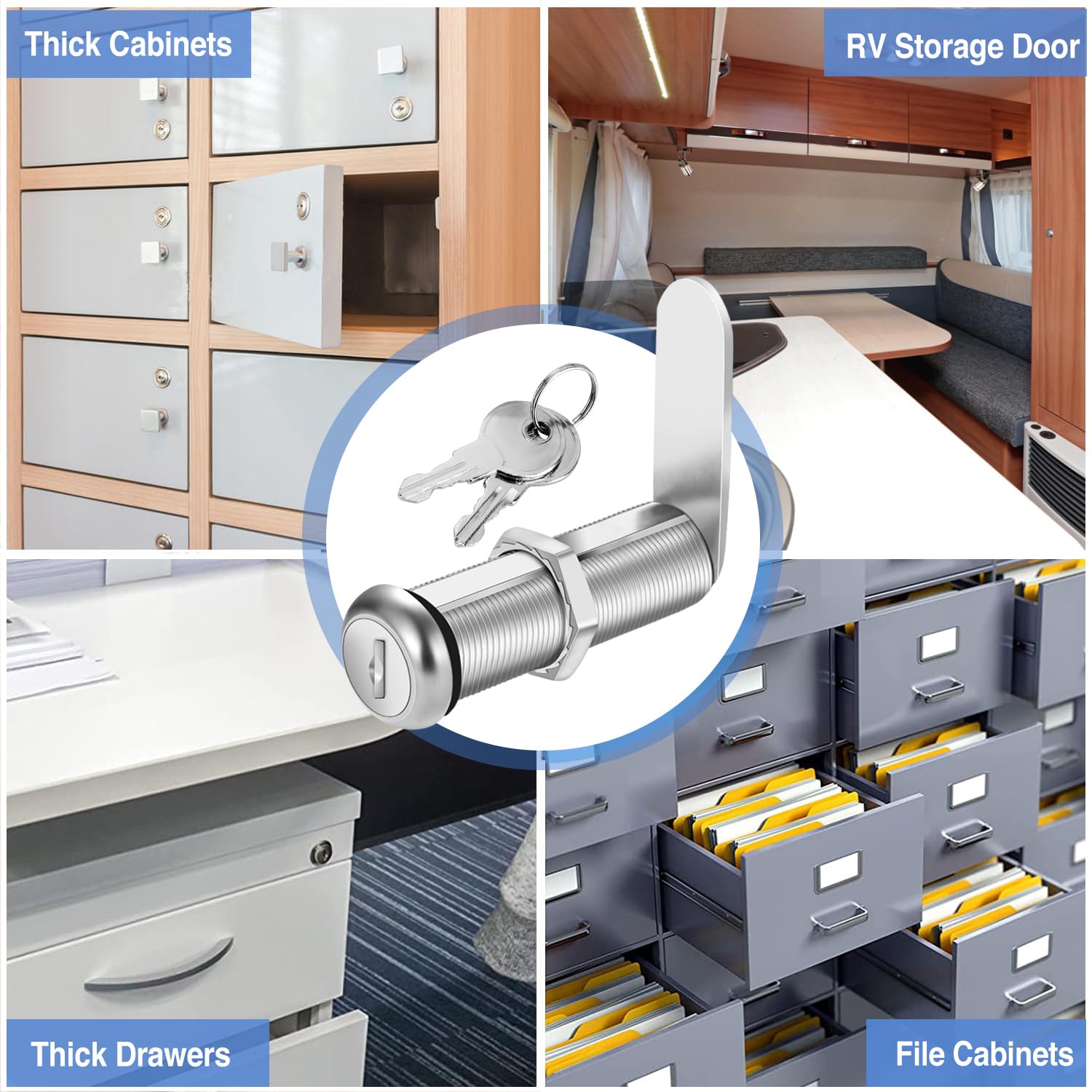 Cabinet Lock with Keys (2 Count)
