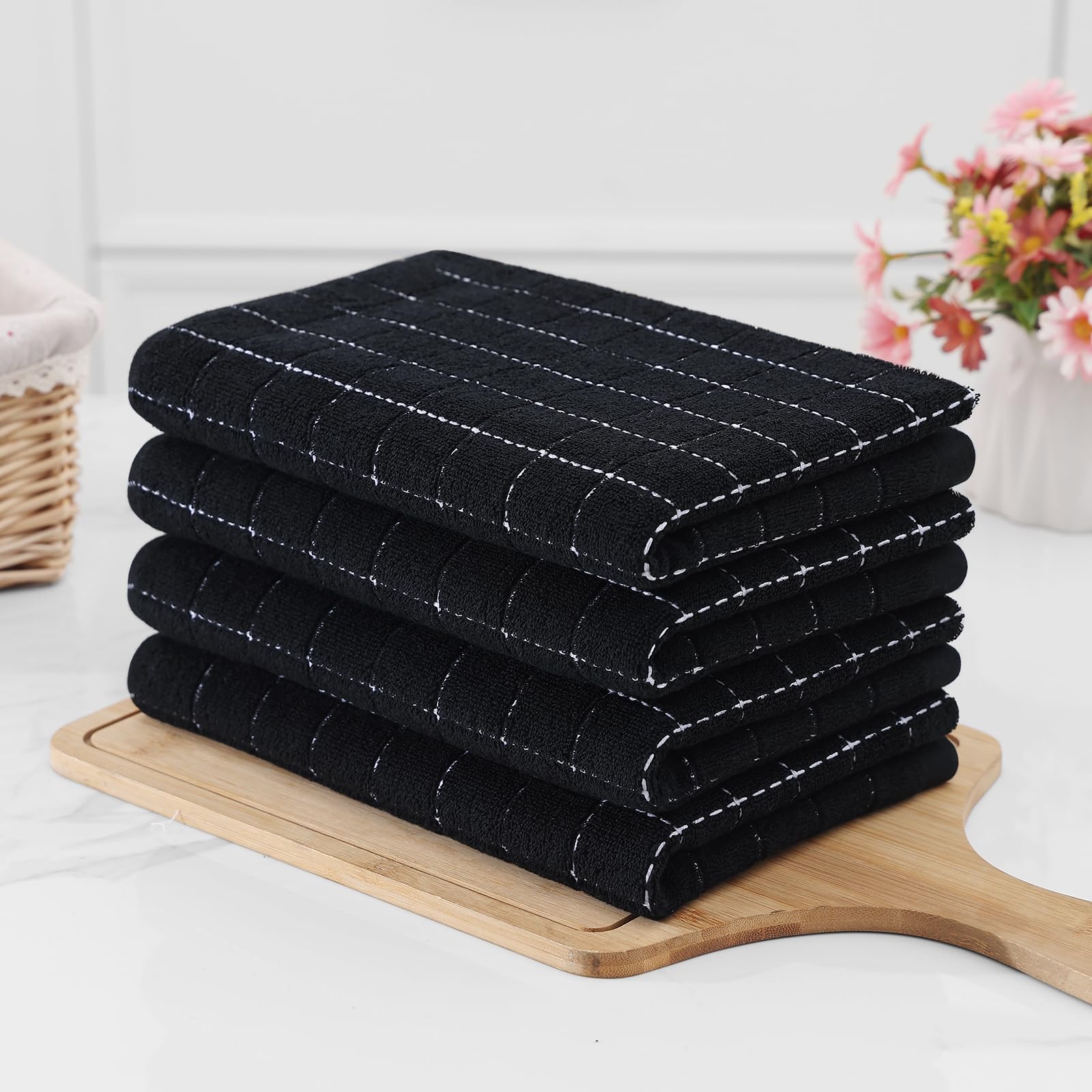 100% Cotton Terry Kitchen Towels (8 Count)