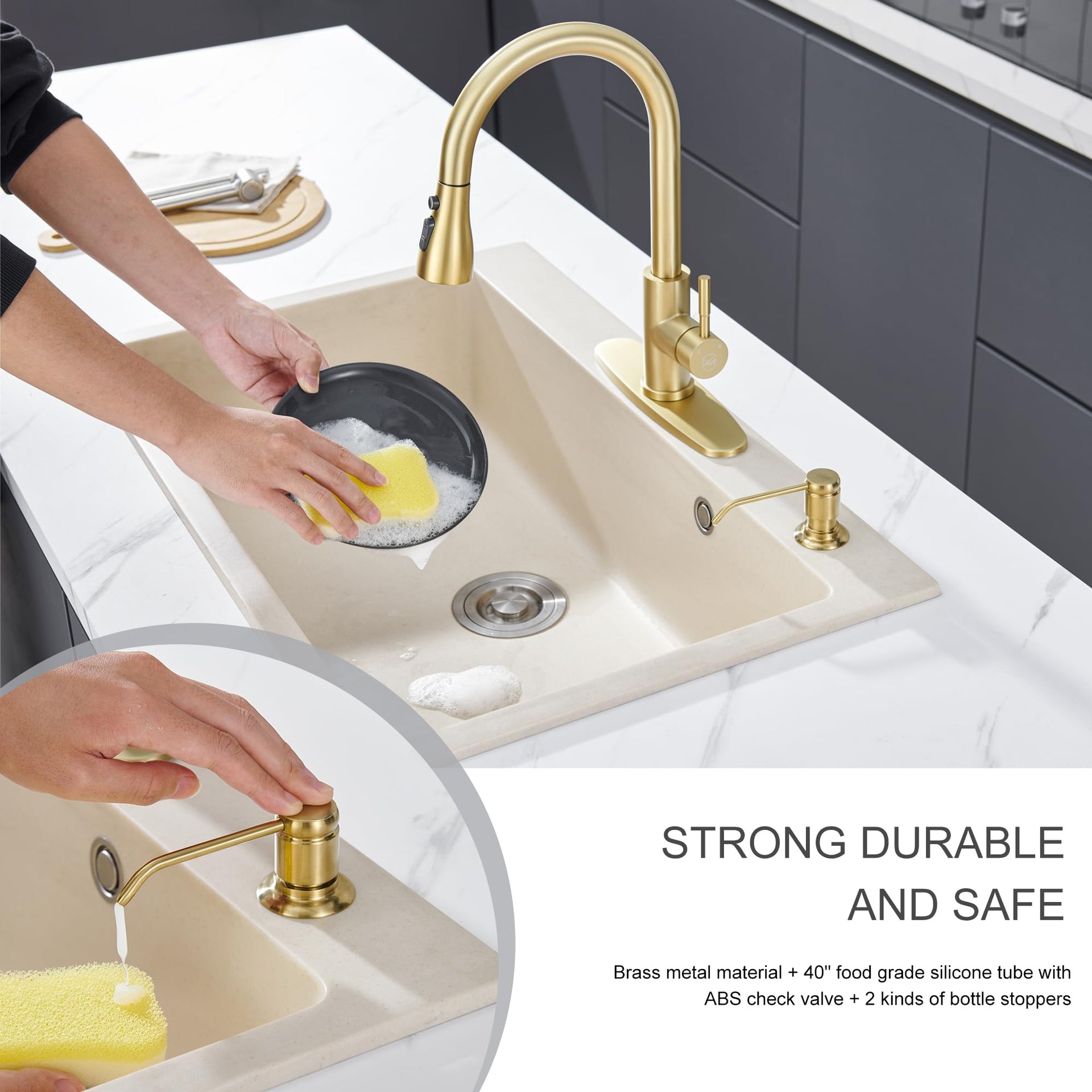 Gagal Kitchen Sink Soap Dispenser (3 Count)