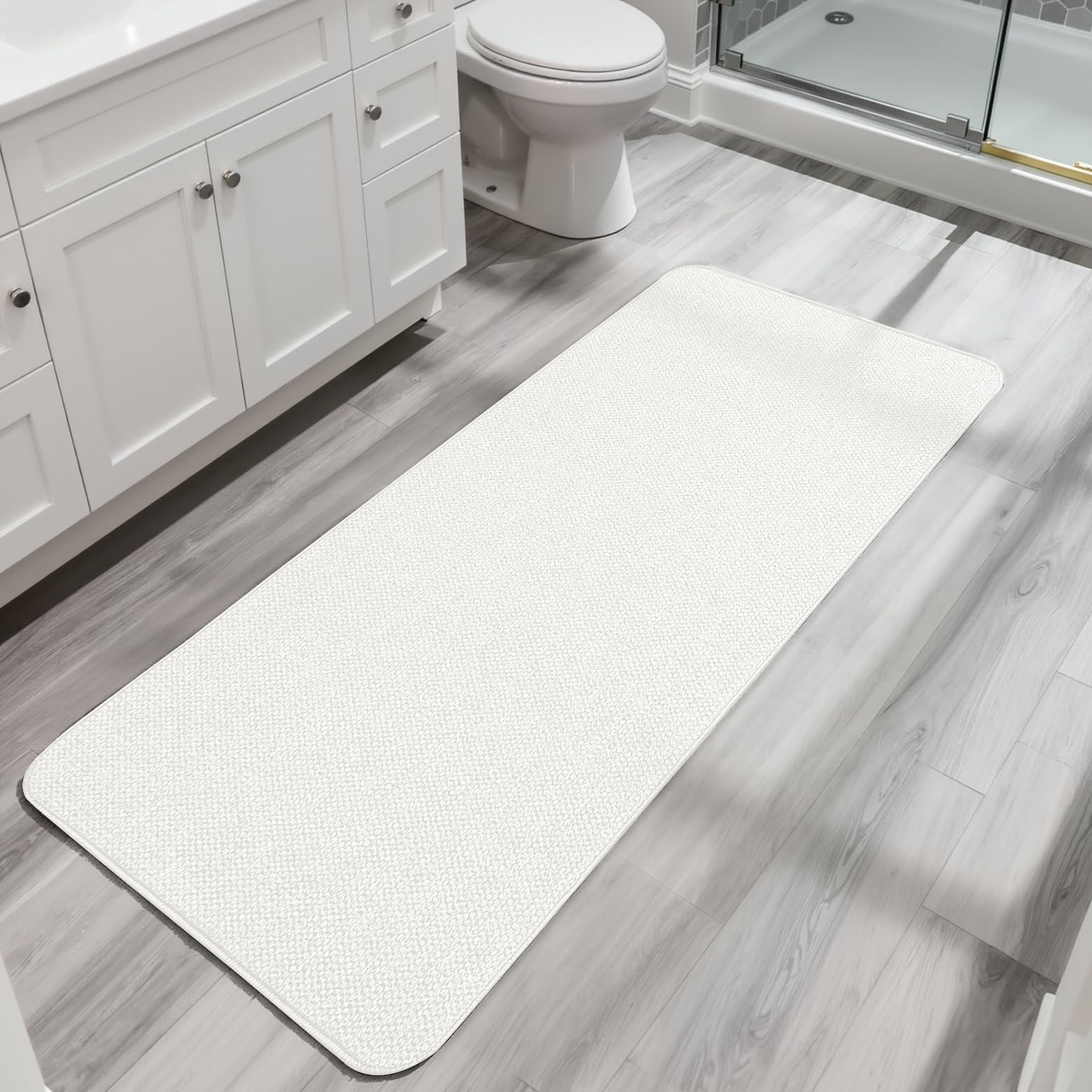 Bath Mat Ultra Thin Bathroom Runner Rugs (12 Sq Ft)