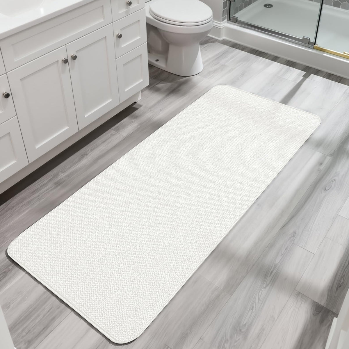 Bath Mat Ultra Thin Bathroom Runner Rugs (12 Sq Ft)