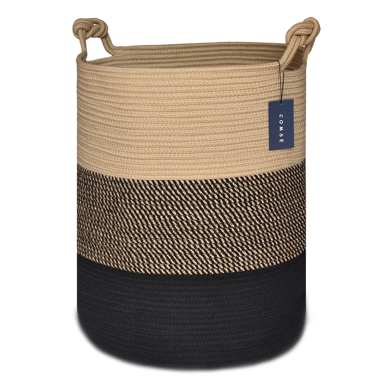 Tall Woven Blanket & Laundry Basket