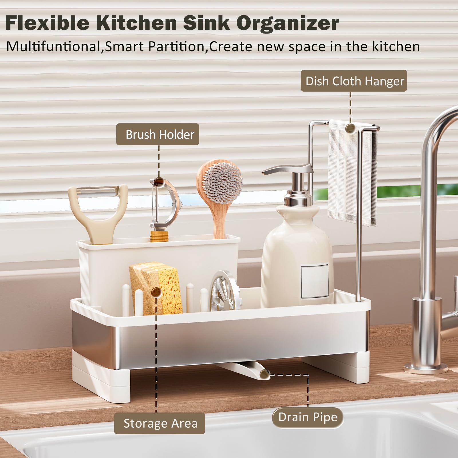 Sponge Holder for Kitchen Sink