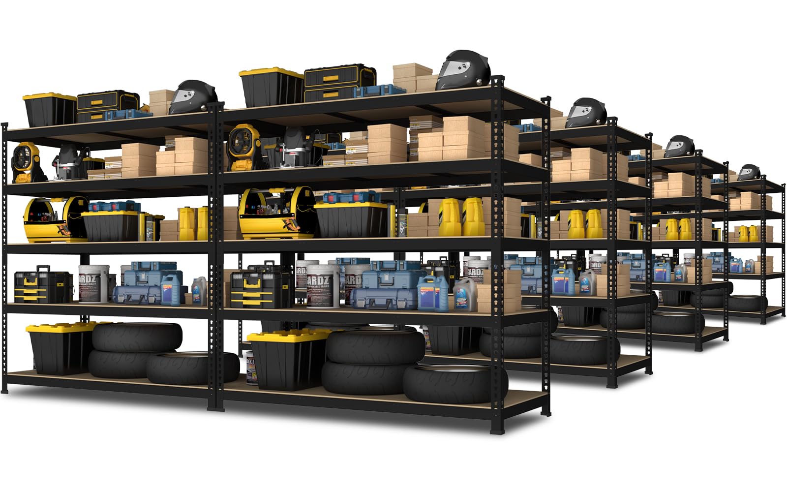 48"W x 24"D x 72"H Garage Storage Shelves (8 Count)