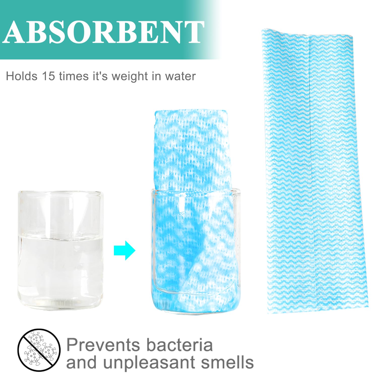 Disposable Dish Cloth and Cleaning Handi Wipes (100 Count) - ModHome Supplies