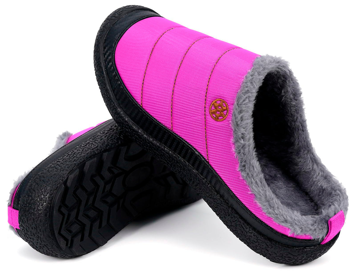 Womens Mens House Slippers Outdoor Winter Shoes Purple