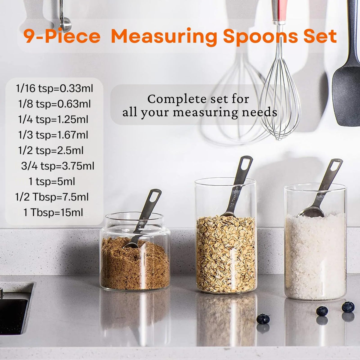9PCS Measuring Spoons Set