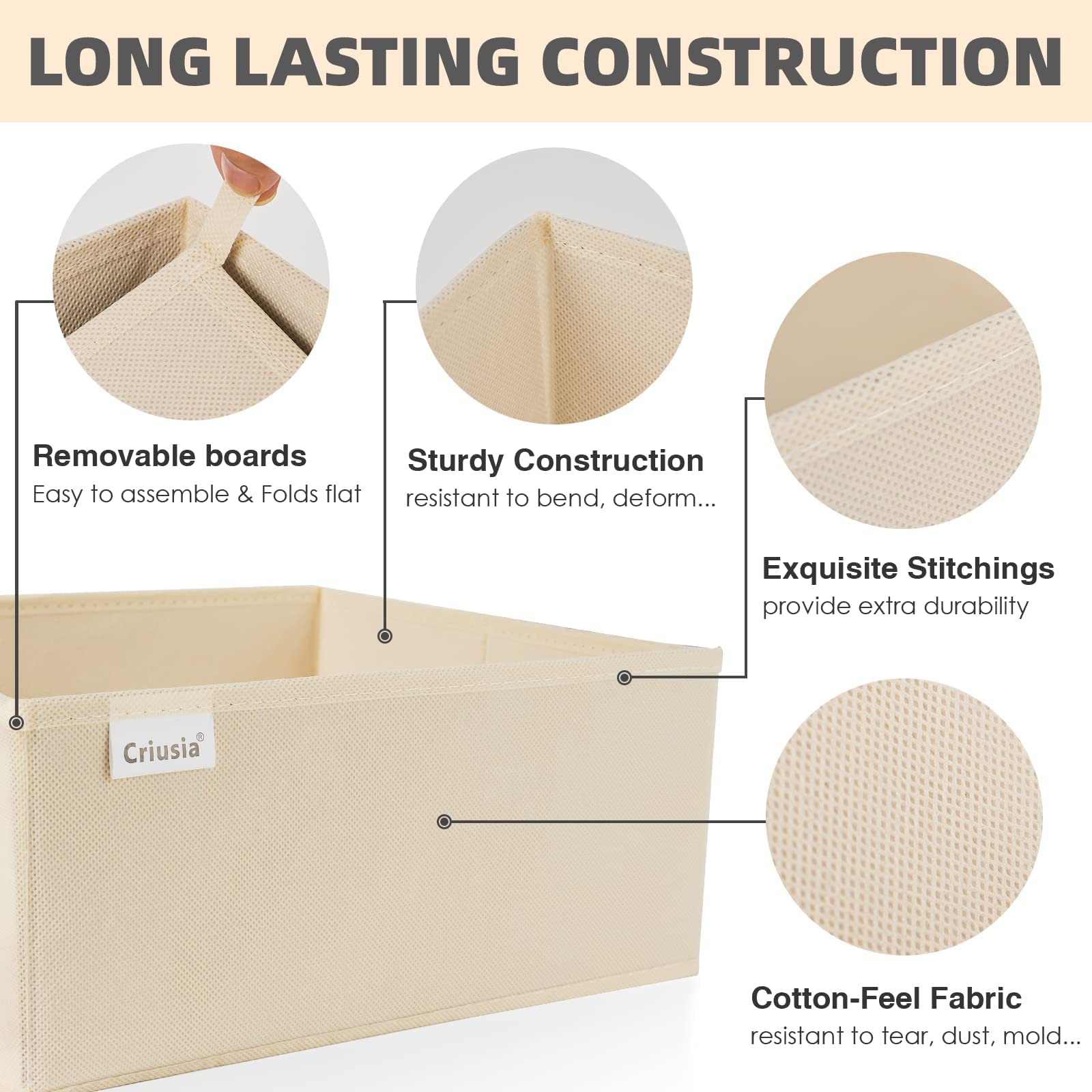 Drawer Organizer Clothes (8 Count)