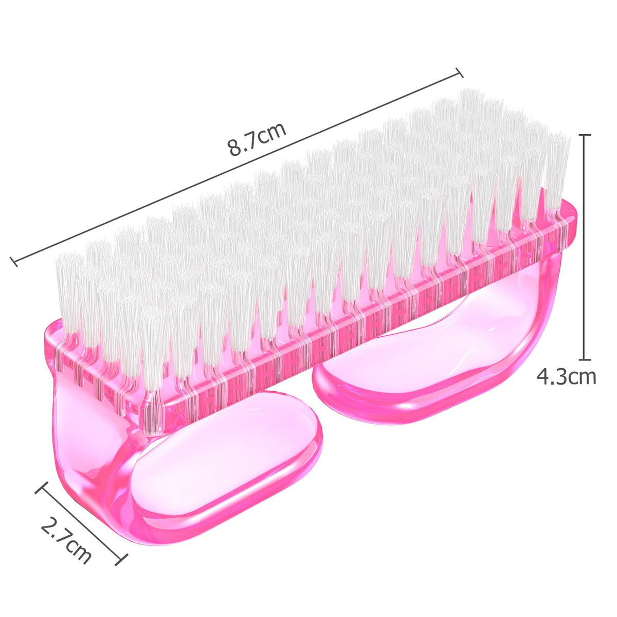 Handle Grip Nail Brush (4 Count)