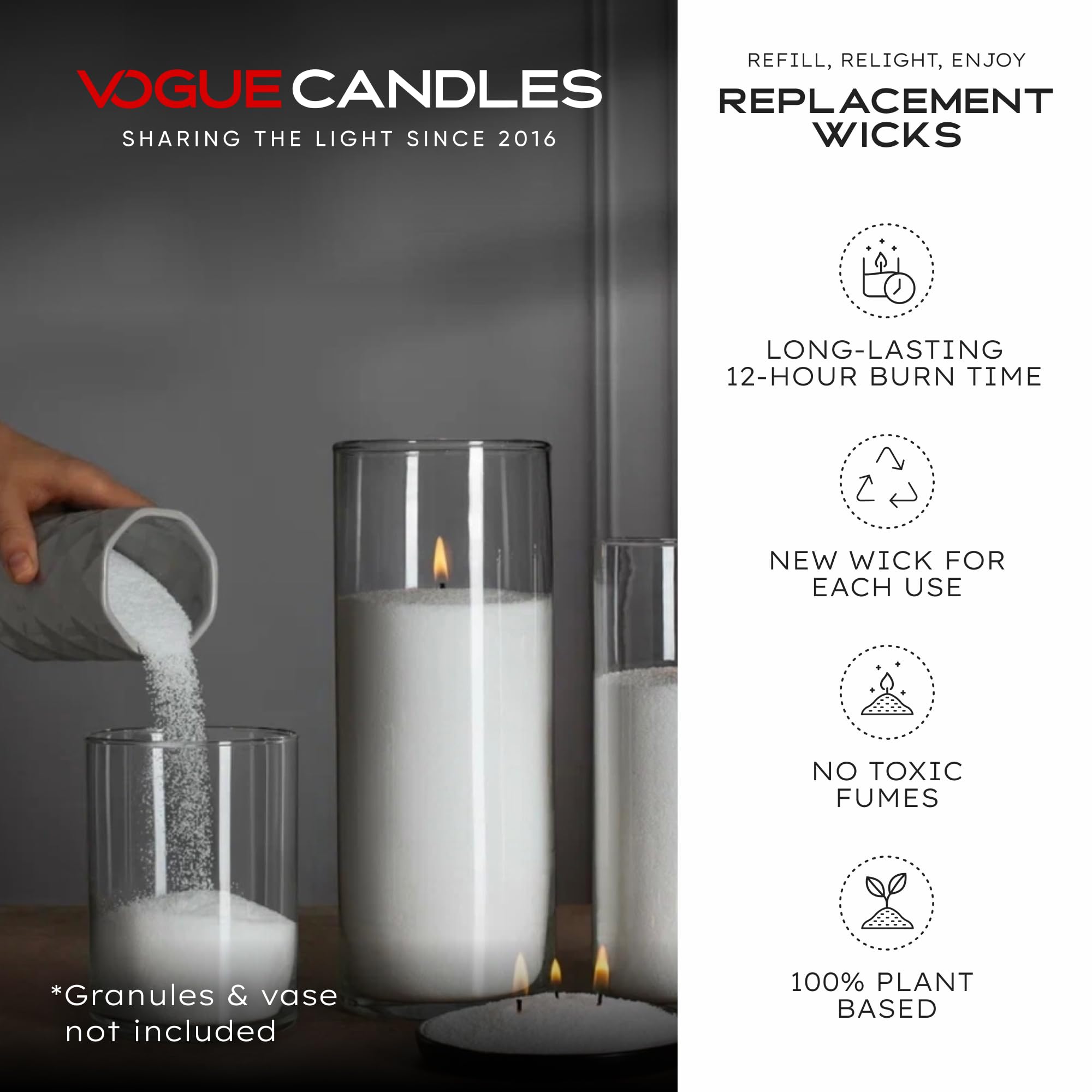 Vogue Candles Cotton Candle Wicks (50 Count)