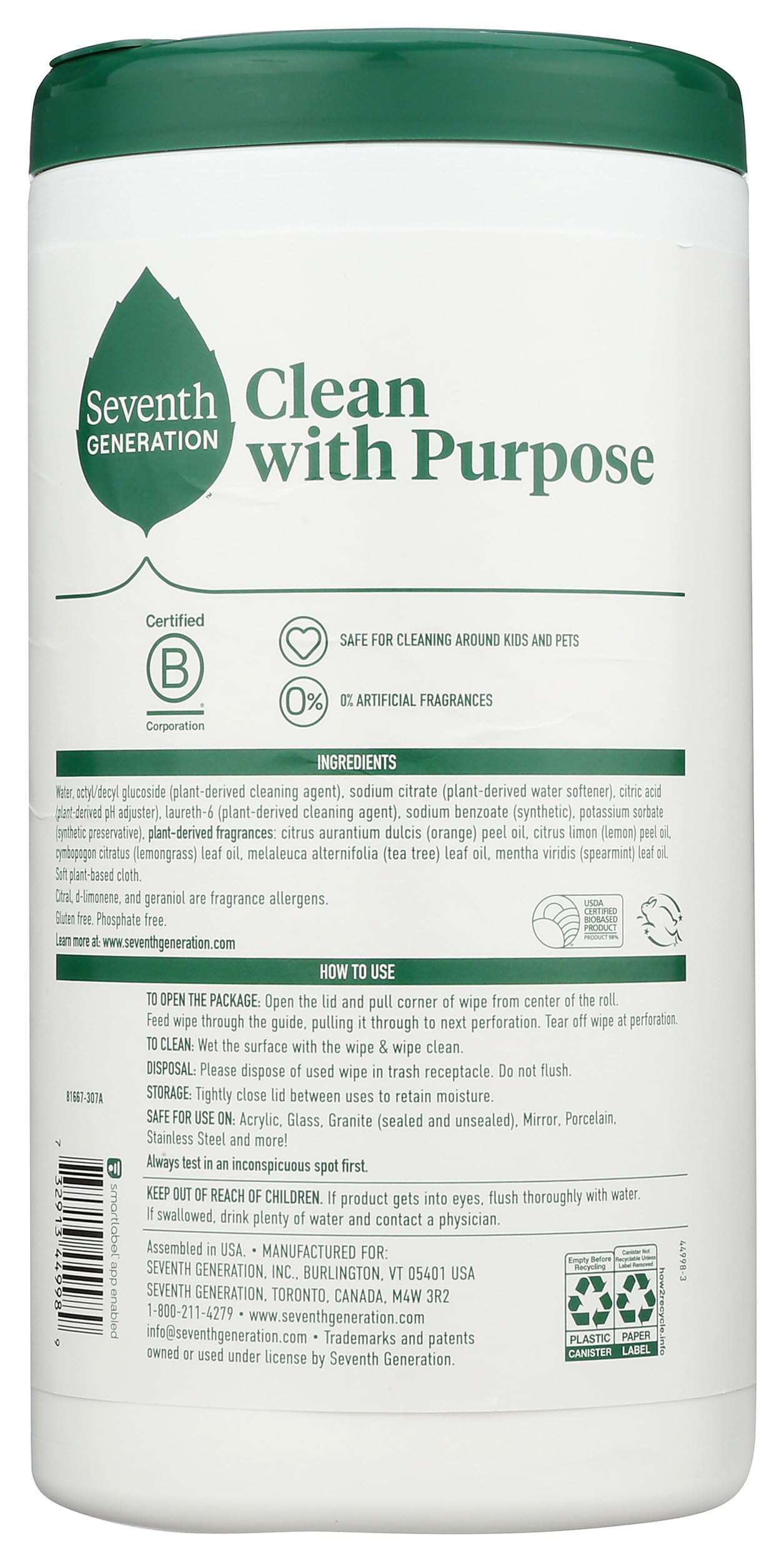 Multi Surface Cleaning Wipes (70 Count)