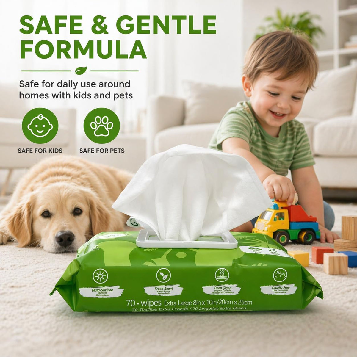 All Purpose Cleaning Wipes 210 Count