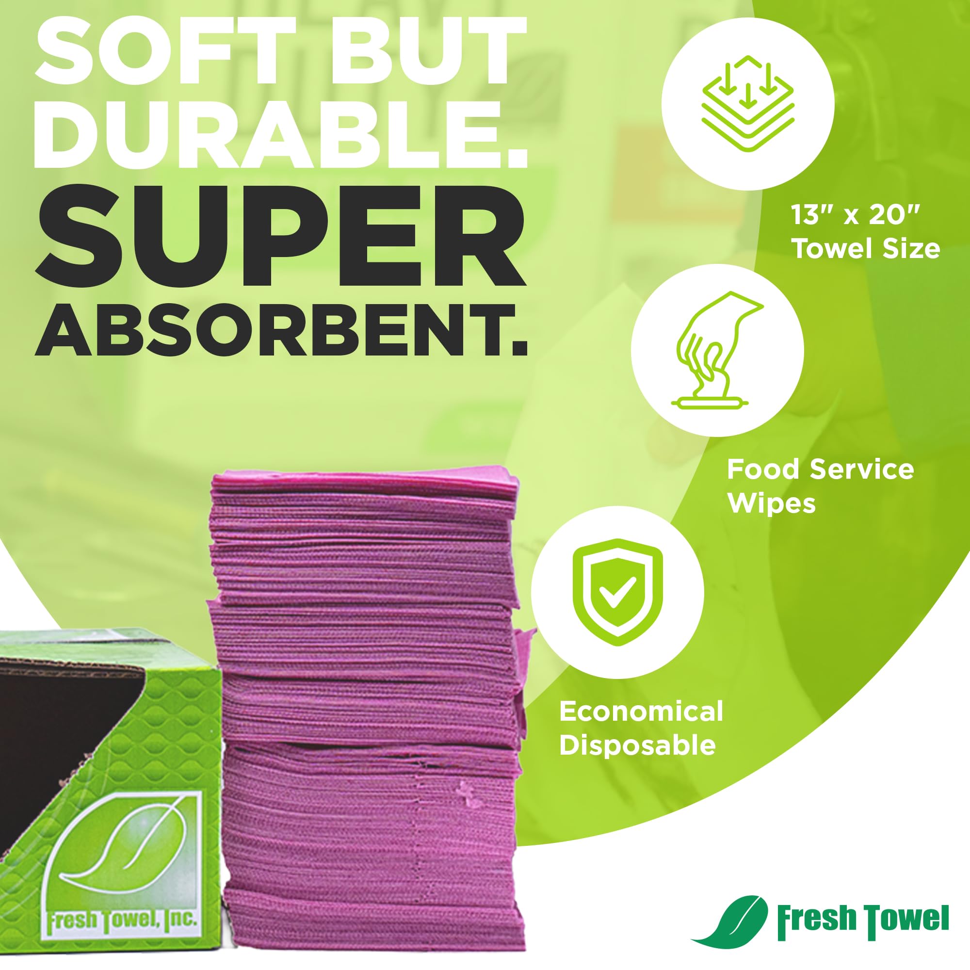 Fresh Towel Pink Foodservice Towels (200 Count)