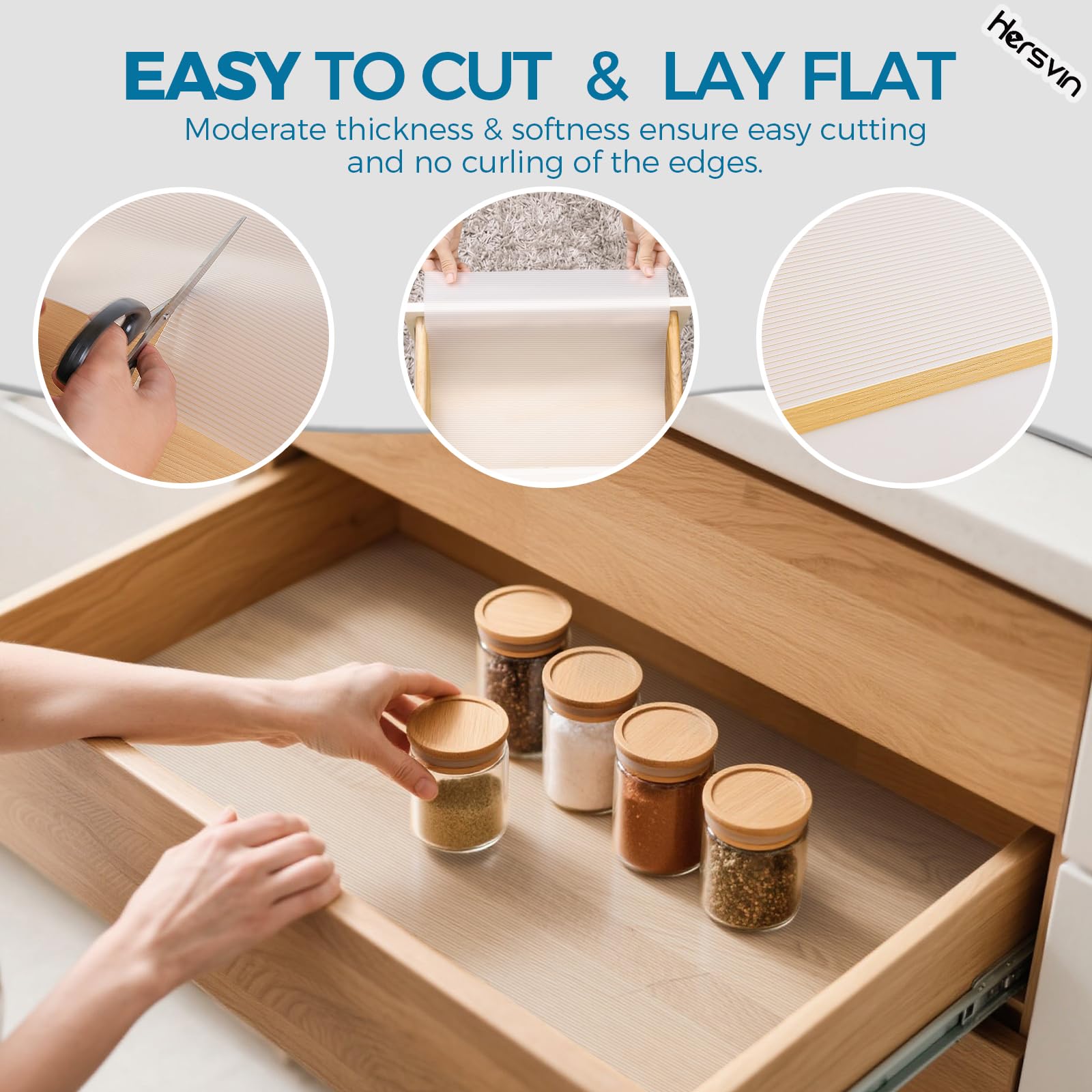 Shelf Liners 22 in x 20 ft EVA Drawer Mats