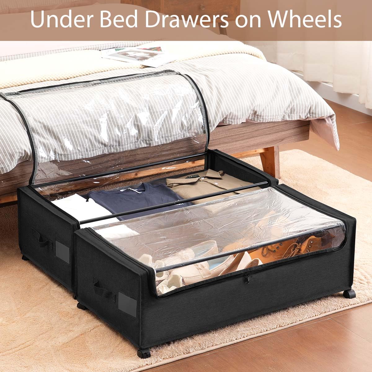 Under Bed Storage with Wheels