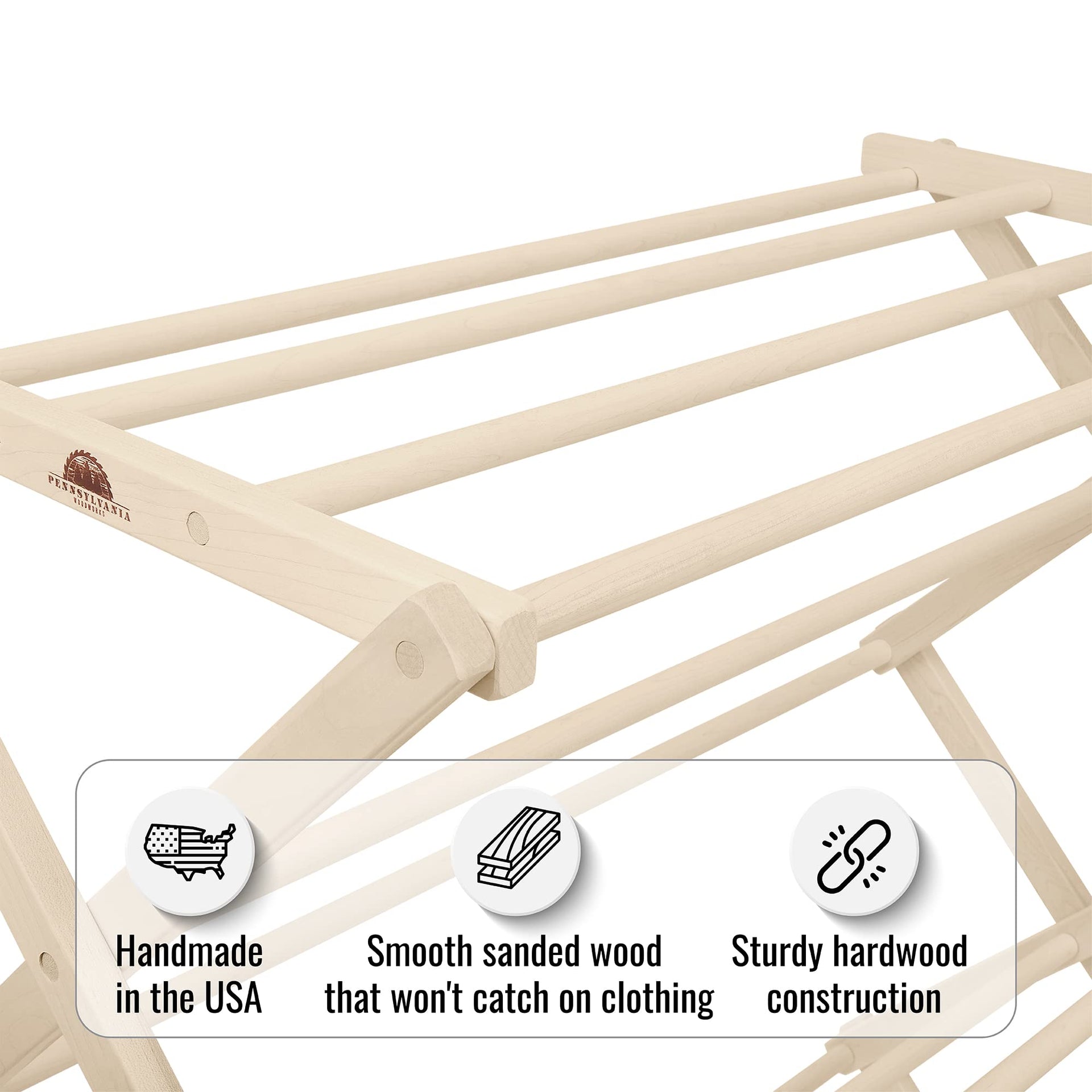 Premium American Maple Clothes Drying Rack