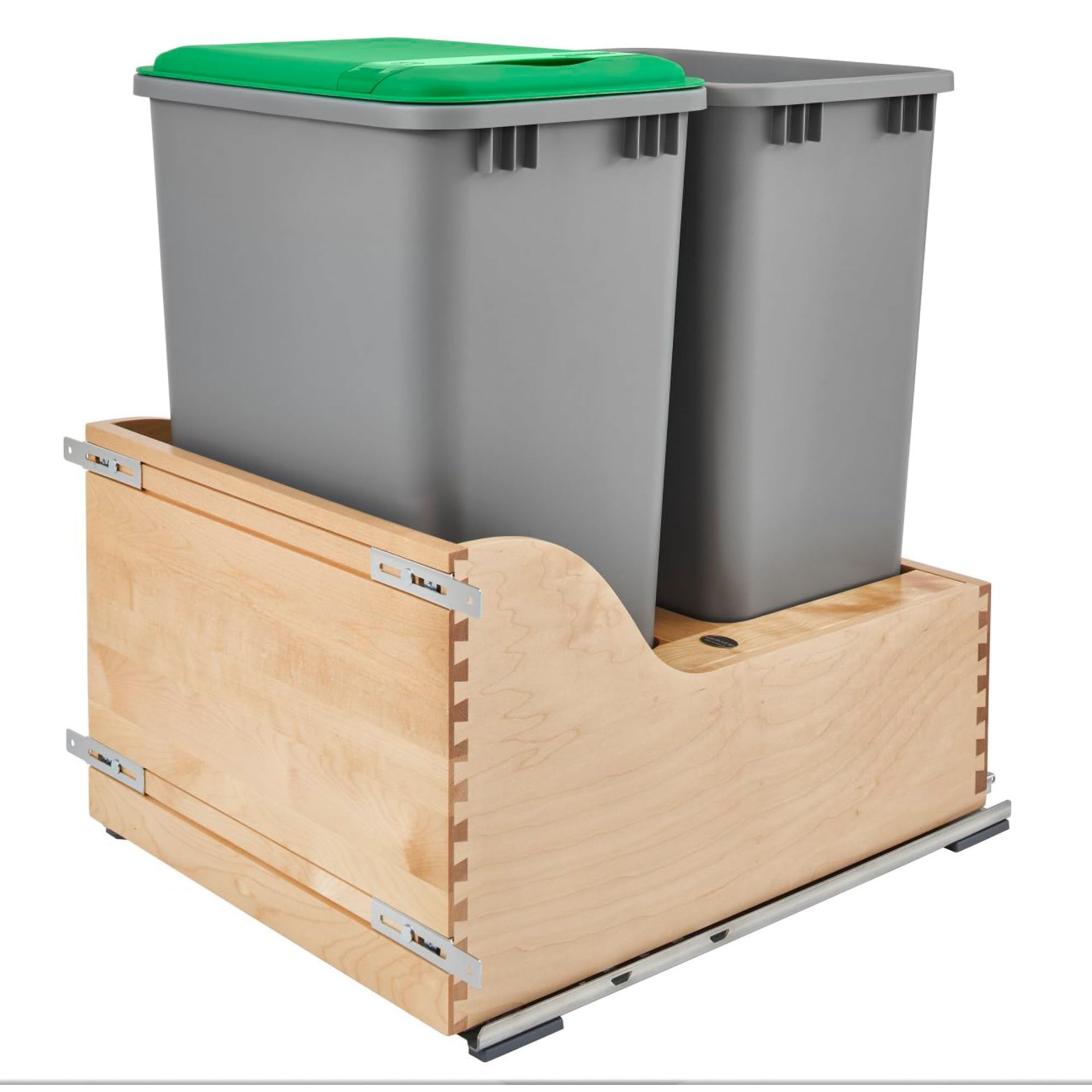 Double Pullout Trash Can