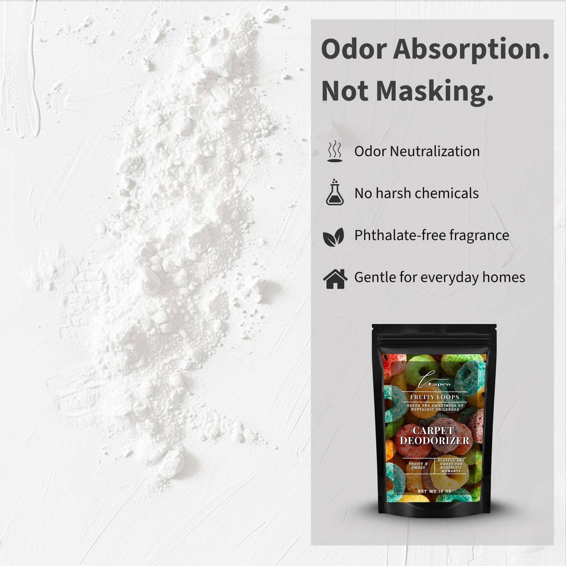 Fruity Loops Carpet Deodorizer Powder (16 Ounce)