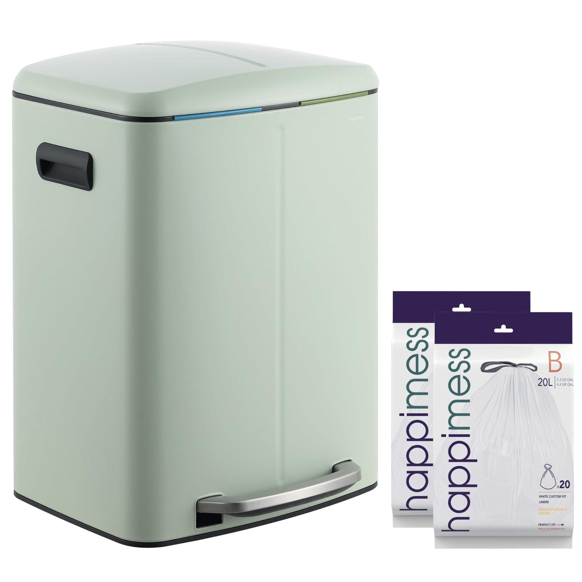 Marco 10.6 Gal Double Bucket Step Trash Can