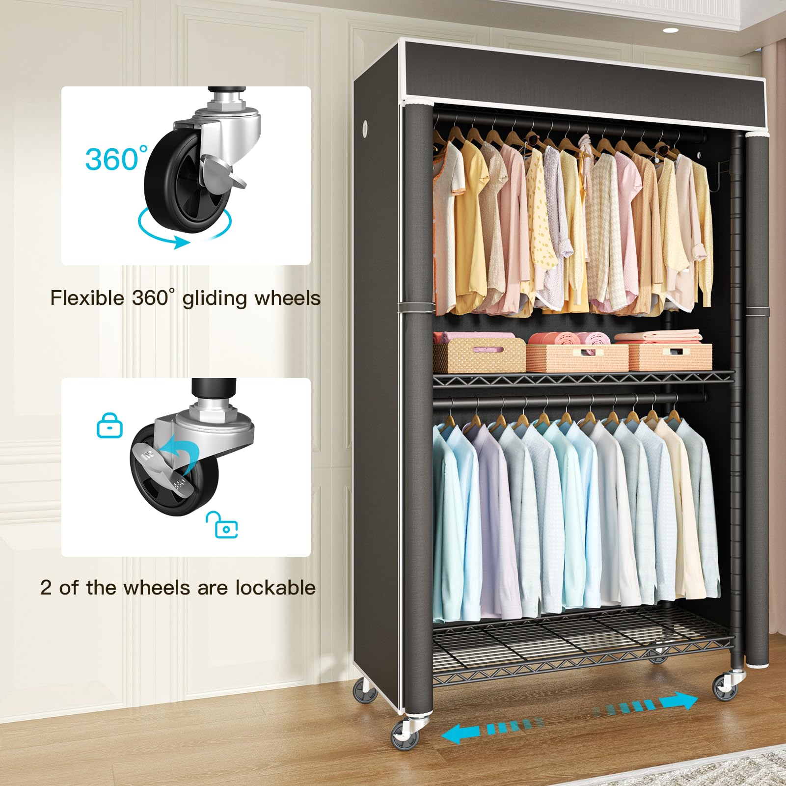 Clothing Rack with Cover