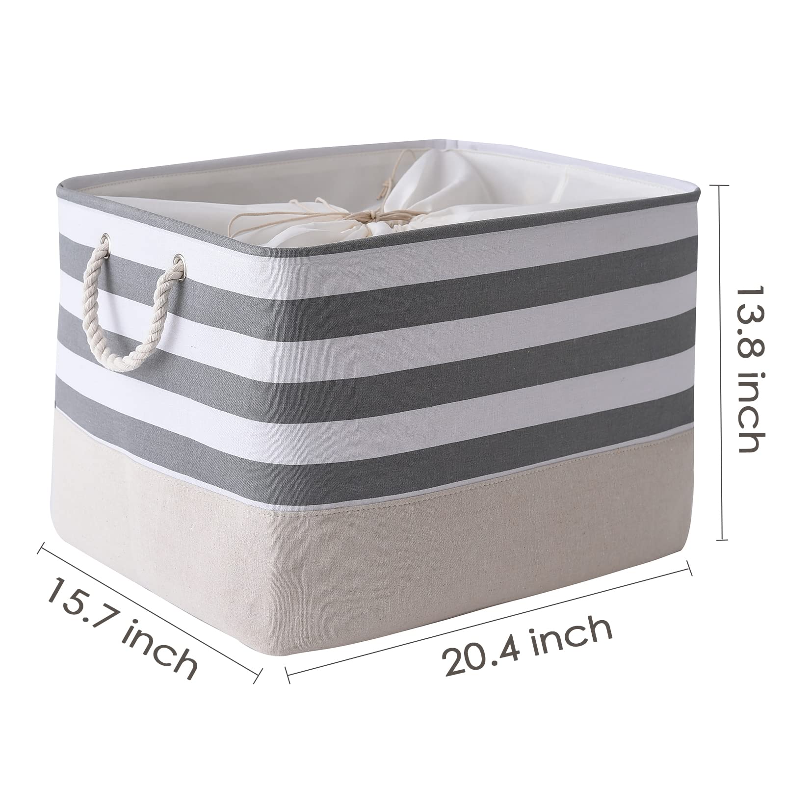 Jumbo Storage Bins Baskets (3 Count)