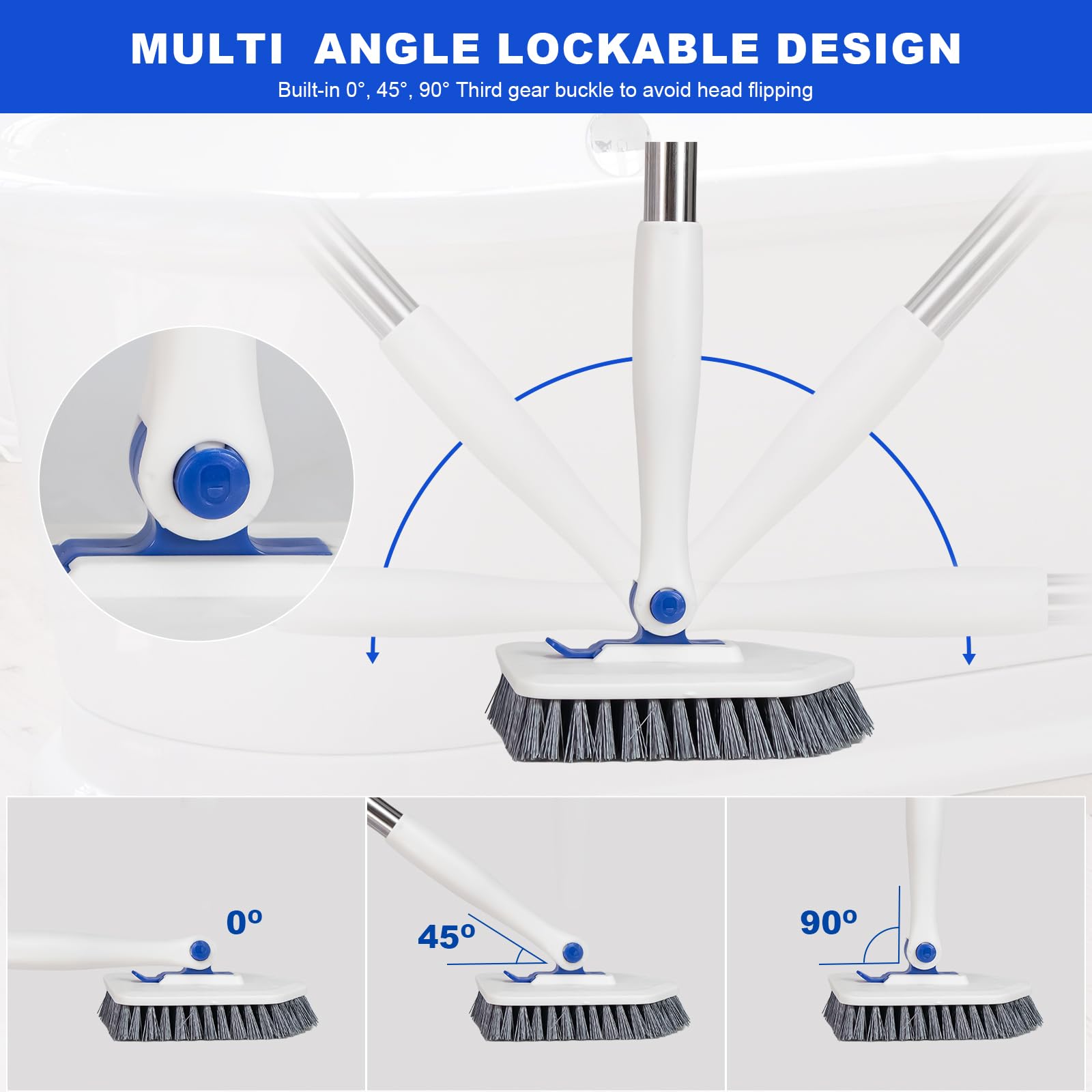 Tile Tub Scrubber Brush with 52