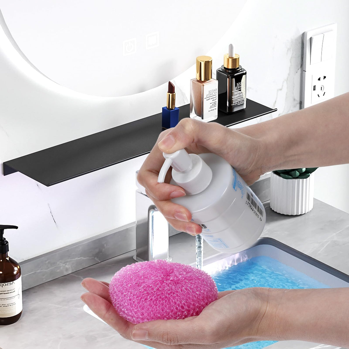 100 Pc Plastic Scrubber for Dishe
