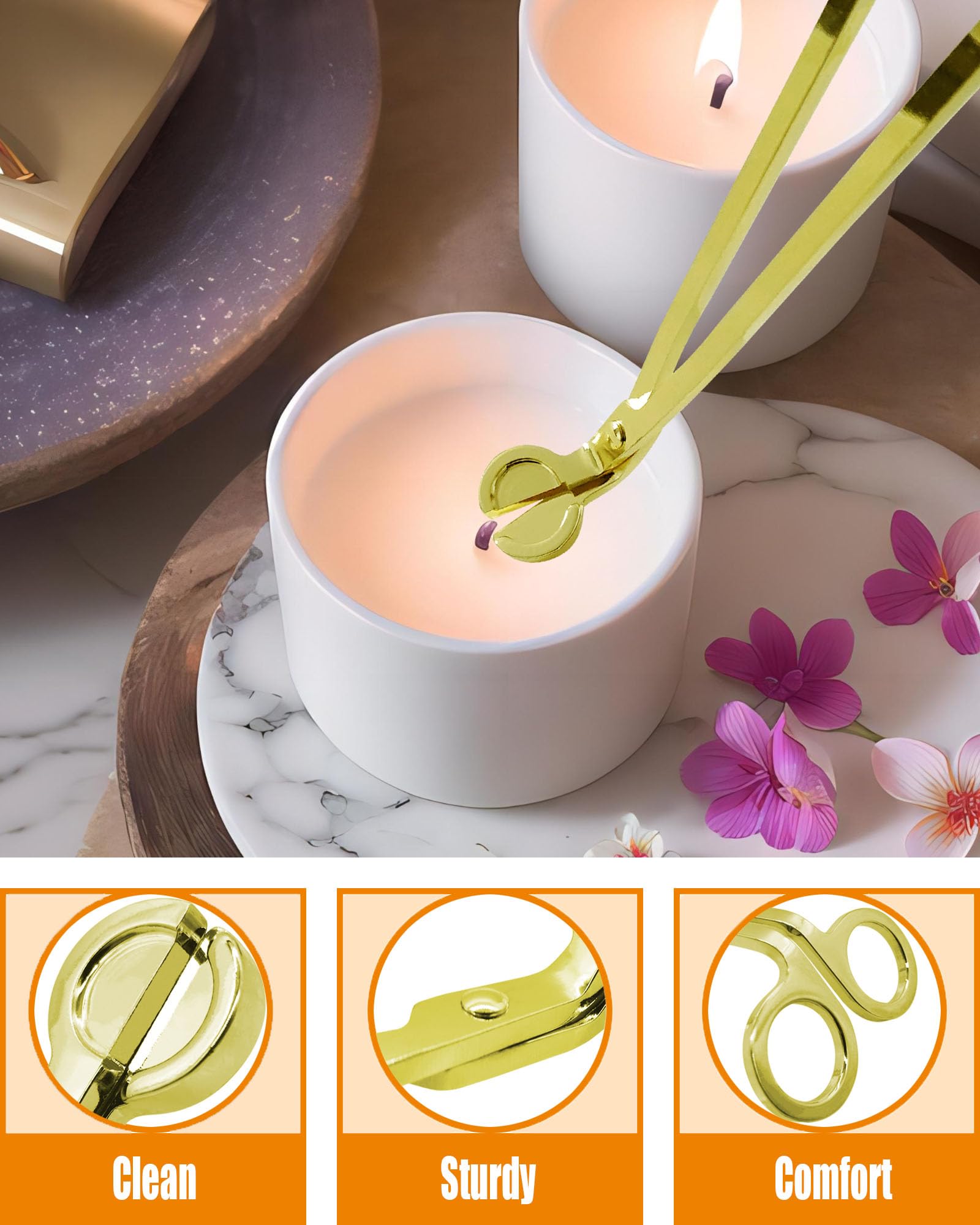 4 in1 Candle Accessory Set with Rechargeable Candle Lighter