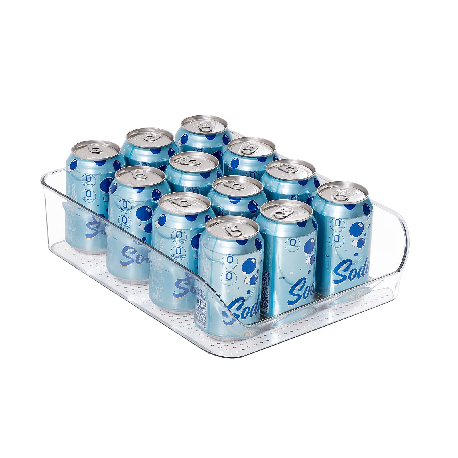 2 Pack Water Bottle Organizer Refrigerator Organizer Bins and Clear Storage Bins for Fridge