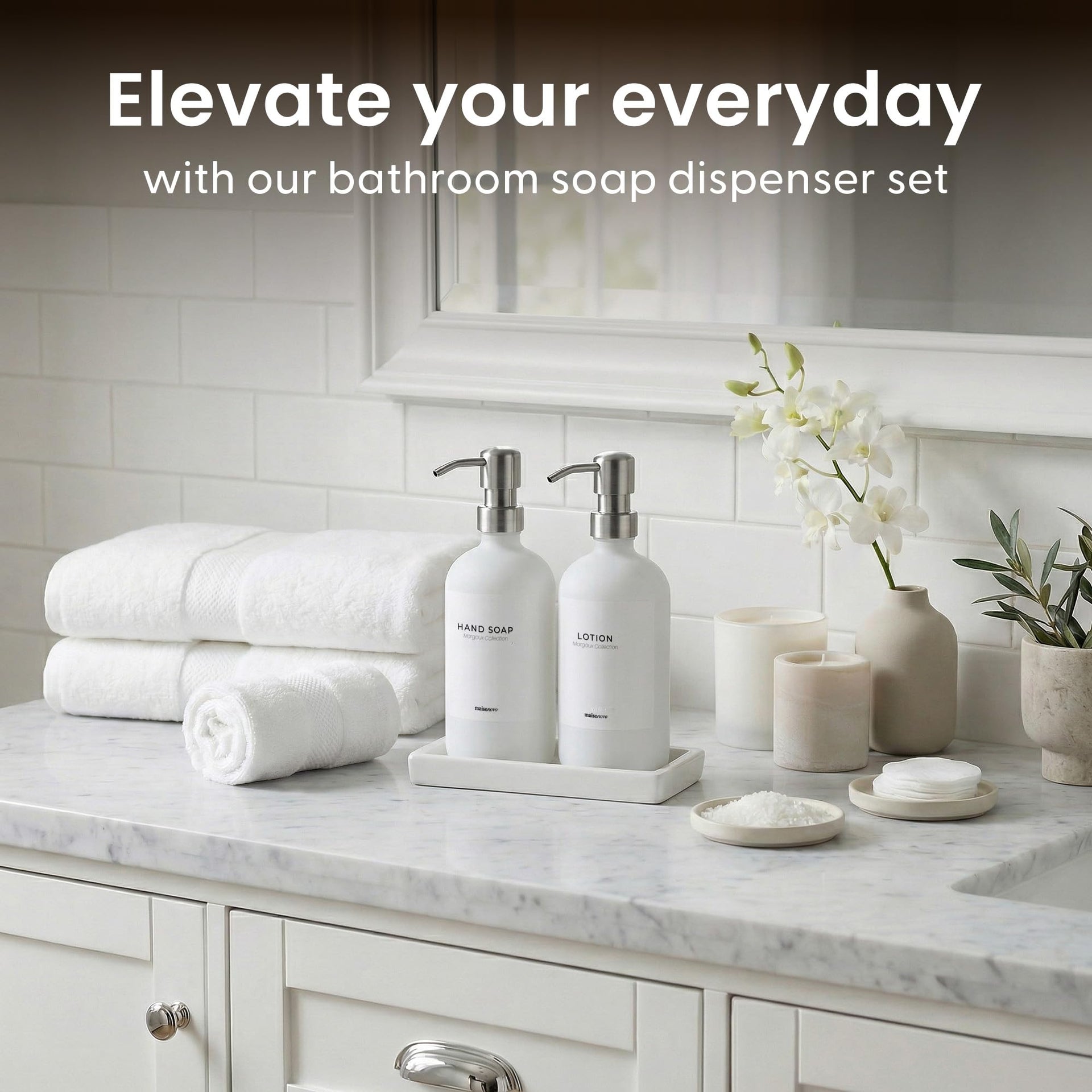 Bathroom Soap Dispenser Set (3 Count)