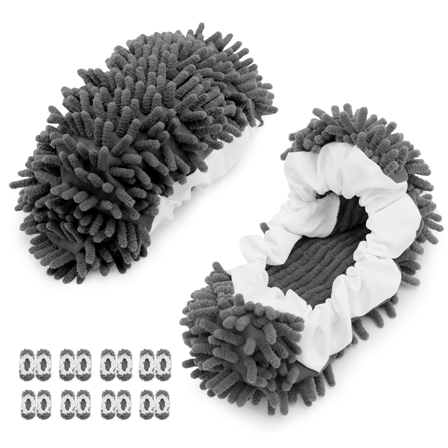 8 Pcs Mop Slippers Socks Floor Cleaning (8 Count)