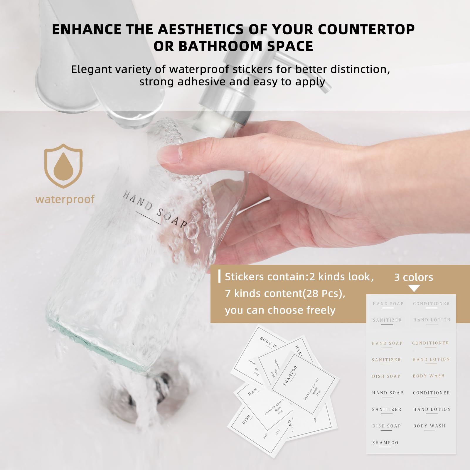 Glass Soap Dispenser (2 Count)