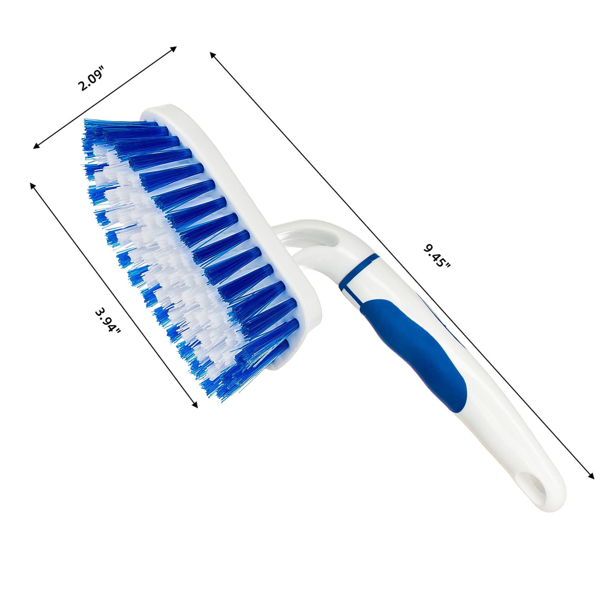 2 Pack Scrub Brush for Cleaning with Long Handle (2 Count)