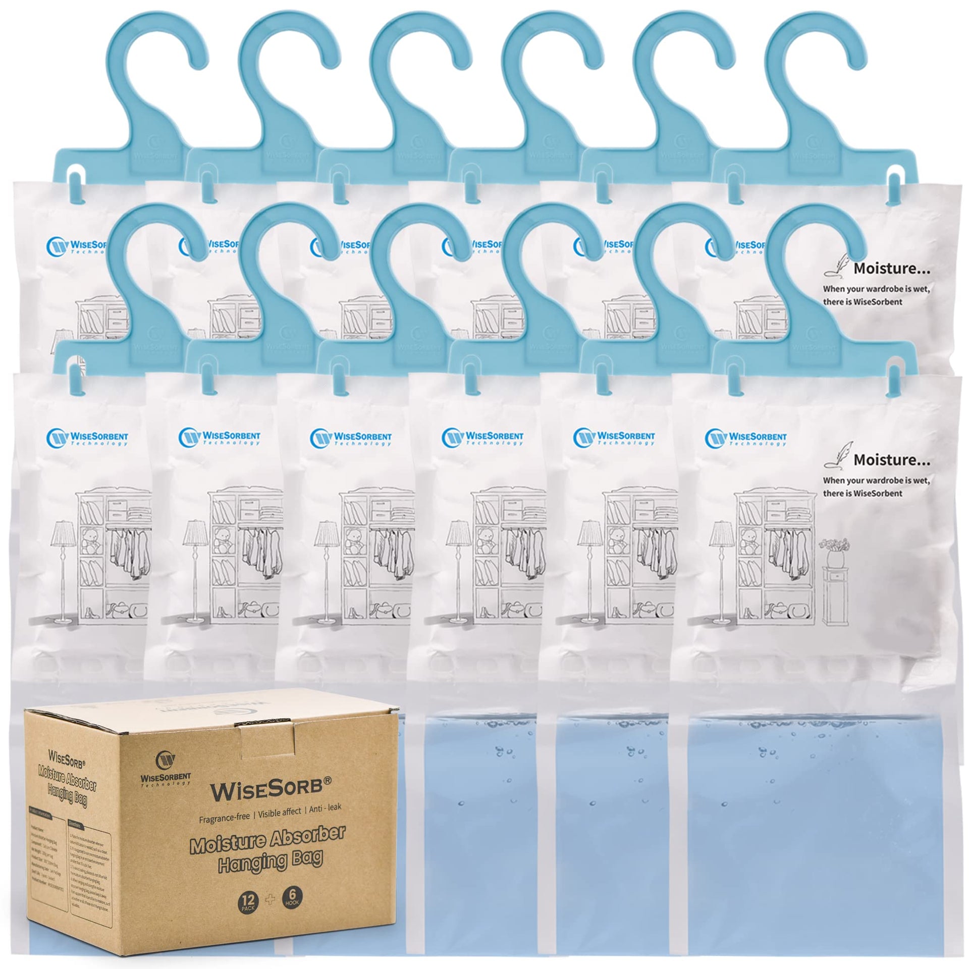 12 Pack Moisture Absorbers Packets (7.0548 Ounce)