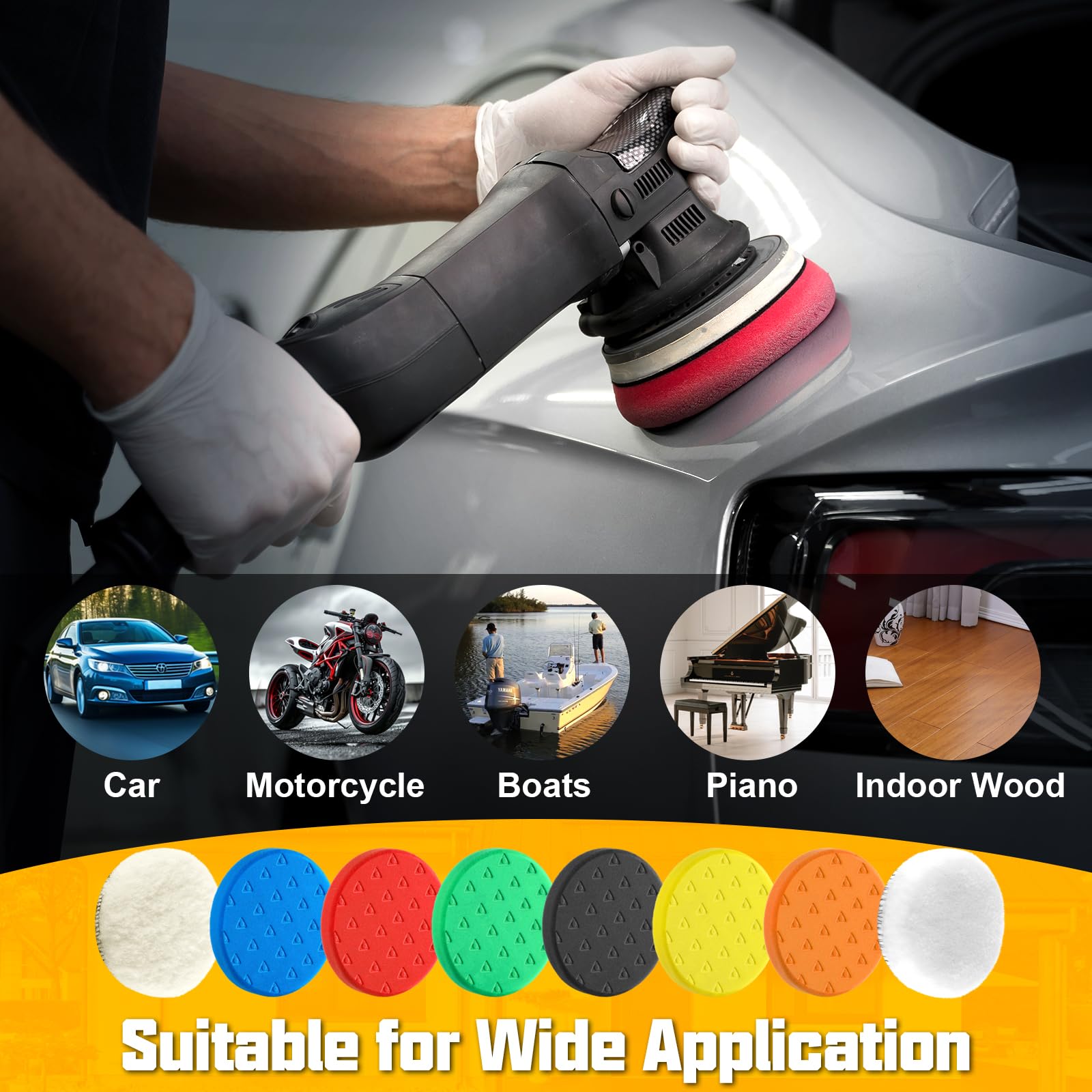 8 Pcs Buffing Pads (8 Count)