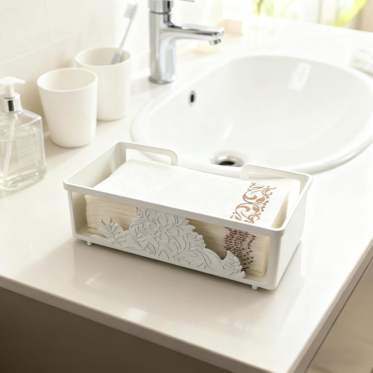 Metal Napkin Holder for Bathroom and Kitchen