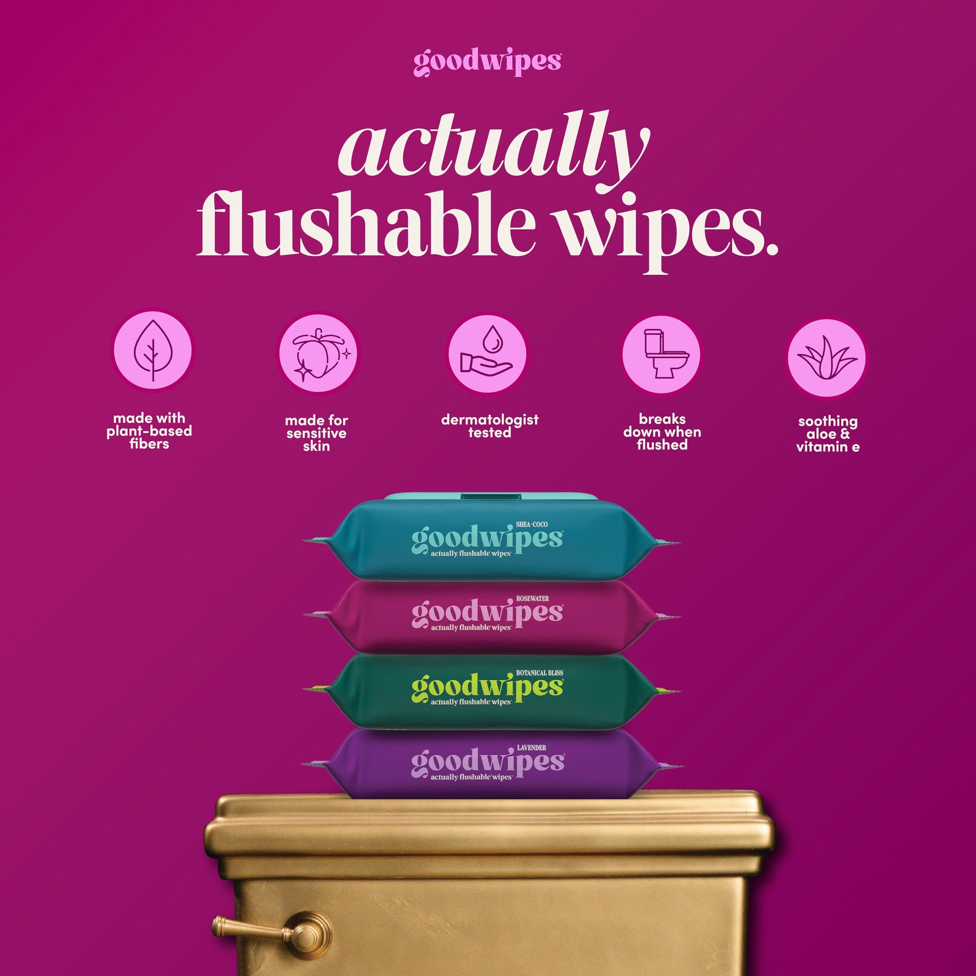 Flushable Wipes (153 Count)