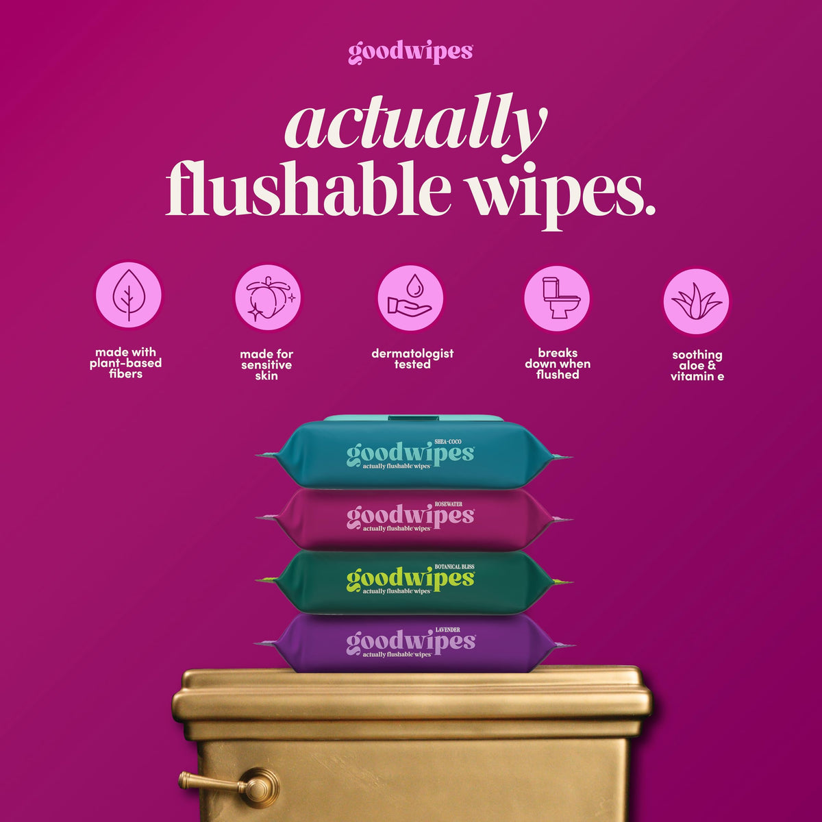 Flushable Wipes (153 Count)