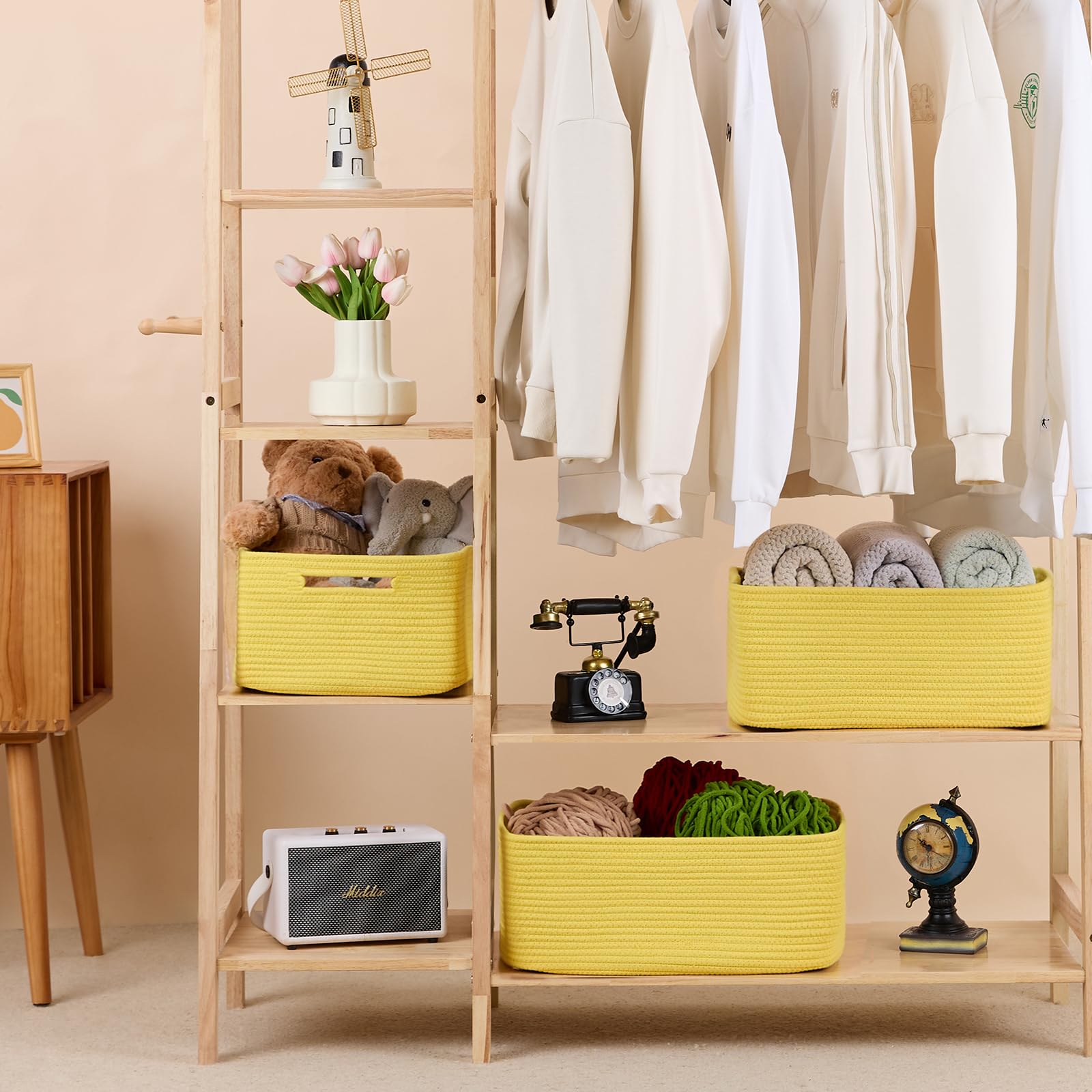 Large Storage Baskets for Organizing (4 Count)