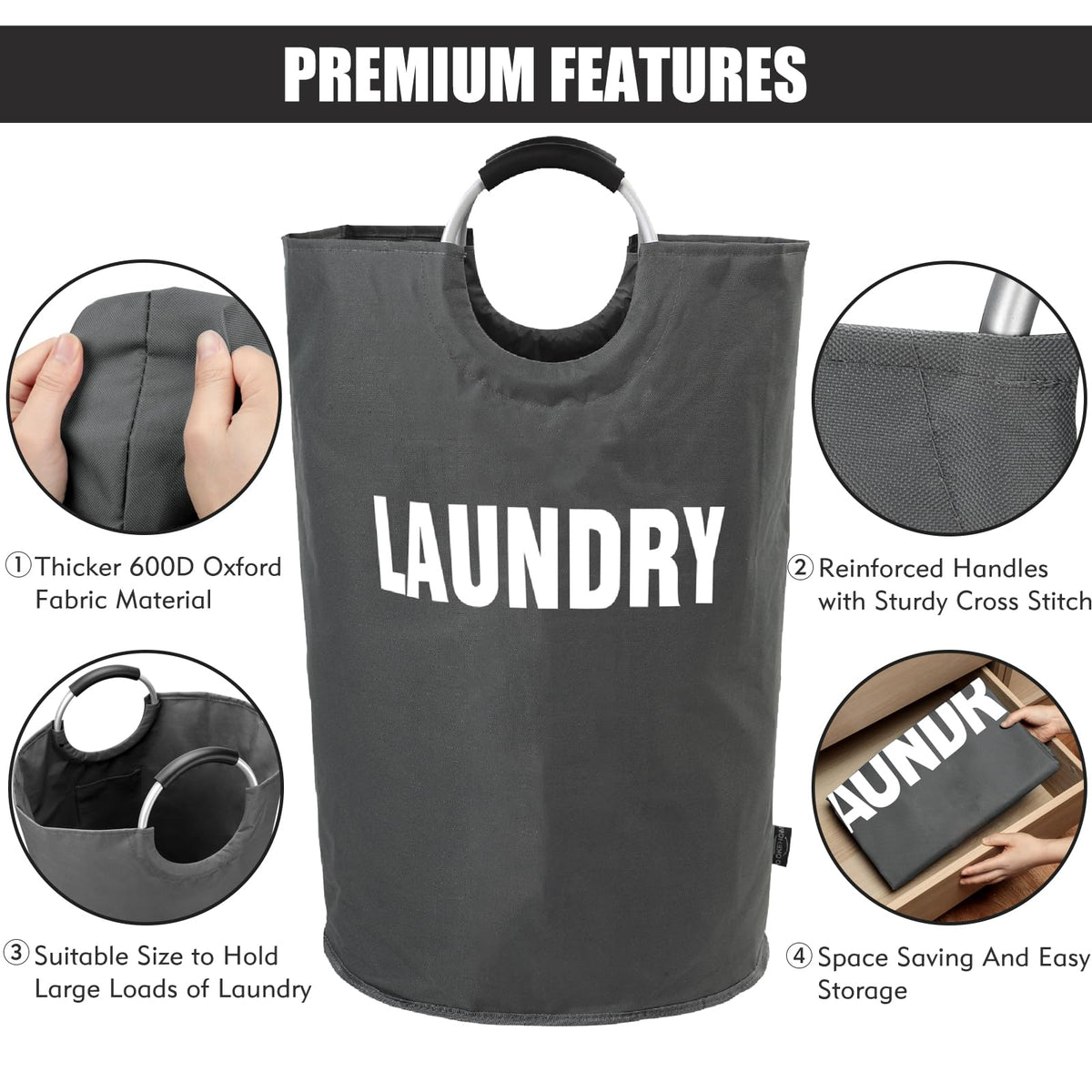 160L XX Large Laundry Basket - ModHome Supplies