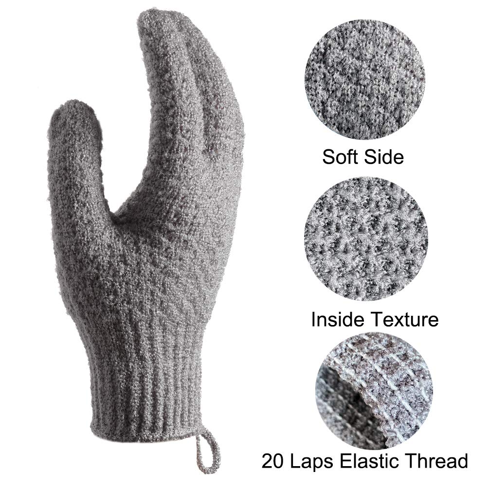 Bath Exfoliating Gloves (4 Count)