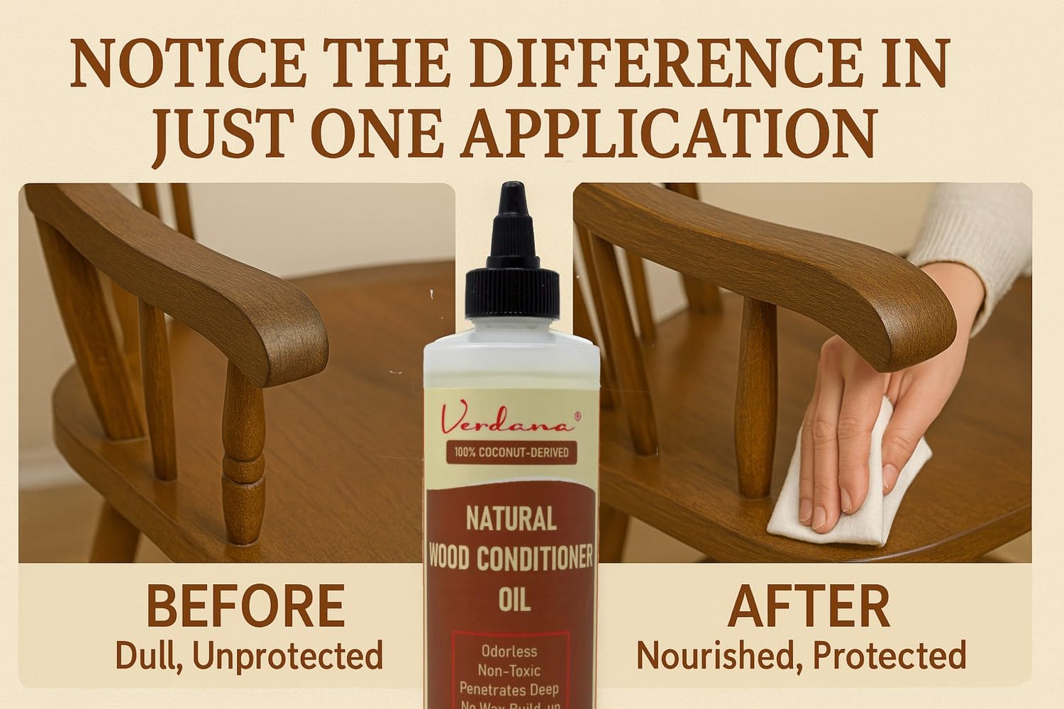 Natural Wood Conditioner Oil (8 Fl Oz) - ModHome Supplies