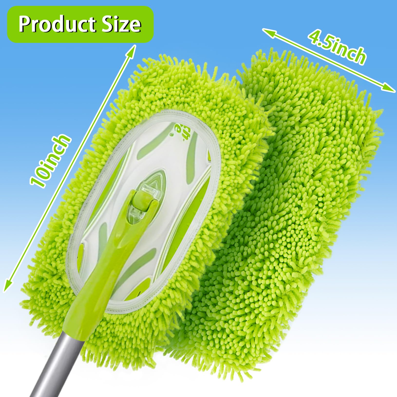 Reusable Dry Sweeping Cloths Microfiber Wet Mop Pads Compatible with Swiffer Sweeper Mop Replacement Sweeping Mopping pad Refills for Hardwood Surface Floor Cleaning (6 Count)
