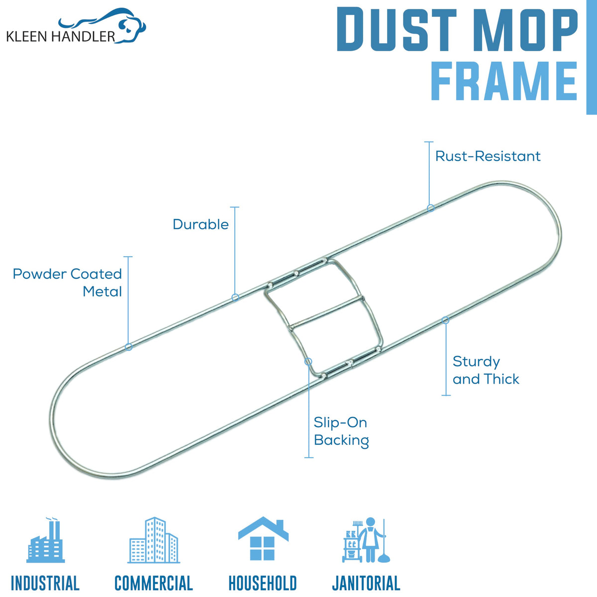 Commercial Dust Mop Frame 24 Inch (3 Count) - ModHome Supplies