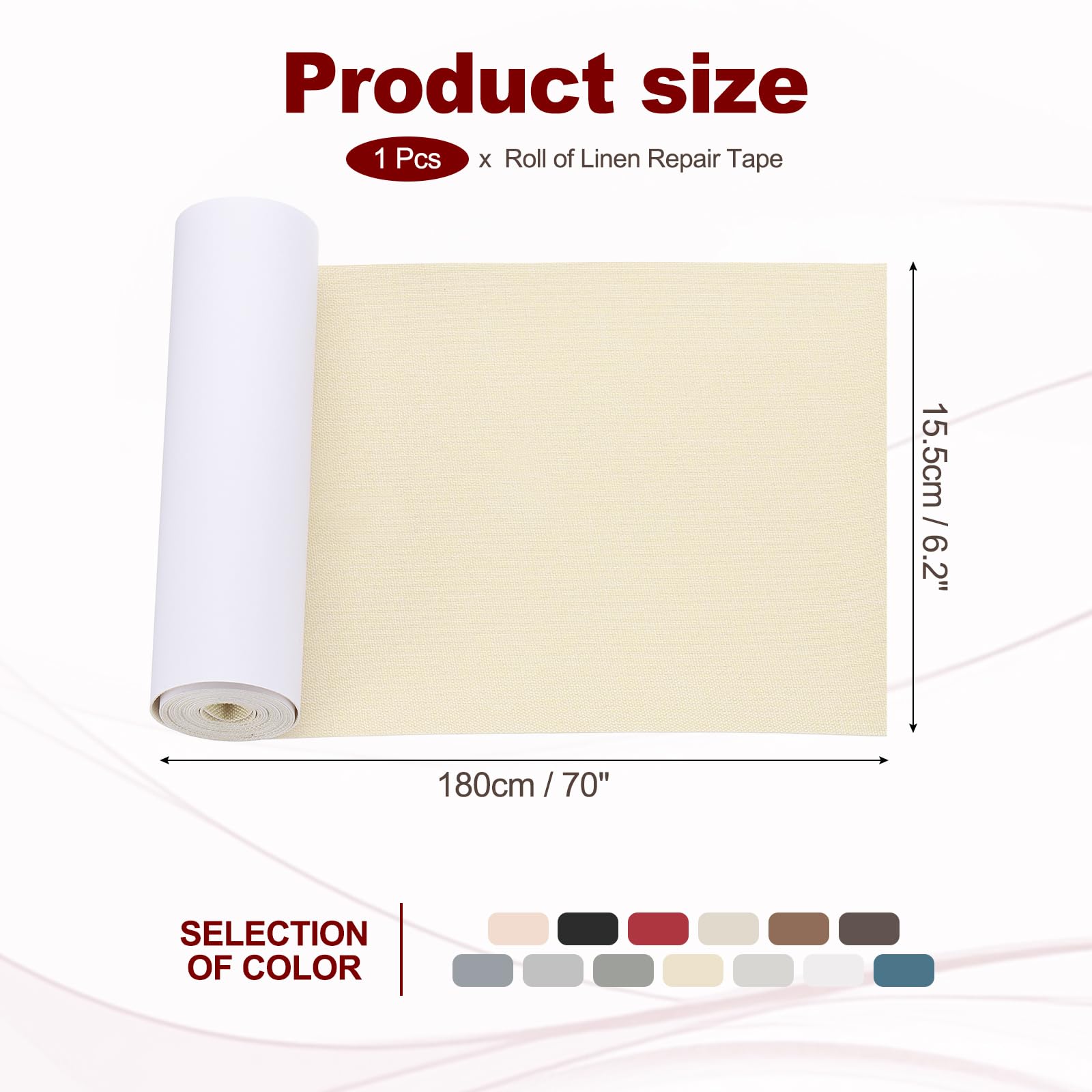 70x6.2 Inch Linen Repair Tape
